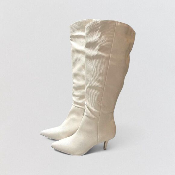 Journee Tullip Kitten Heel Pointed Toe Boots, NEW. Size 9.5 Wide Calf - Picture 4 of 12